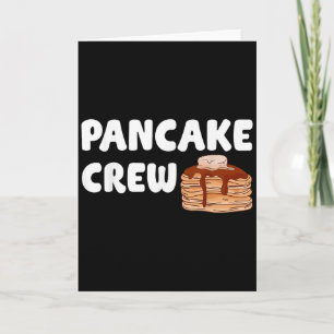 Pancake Crew Funny Pancake Lover Pancake Christmas Card