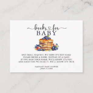 Pancake Cute Baby Shower Books for Baby Enclosure Card