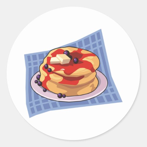 Pancake Day  Week Month Classic Round Sticker