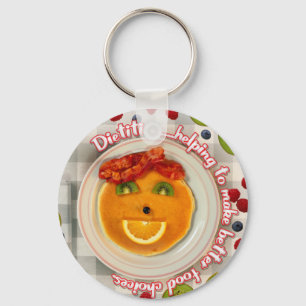 PANCAKE FACE DIETITIAN KEYCHAIN