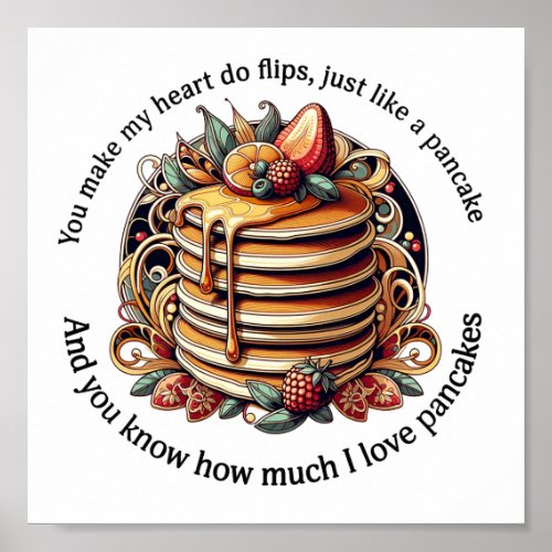 Pancake Flips of Love  Poster