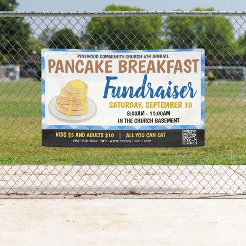Pancake Fundraiser Banner