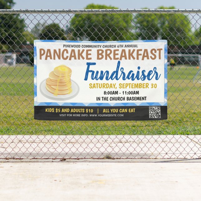 Pancake Fundraiser Banner (Insitu)