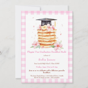 Pancake Graduation Breakfast Celebration  Invitation