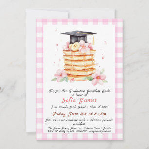 Pancake Graduation Breakfast Celebration  Invitation