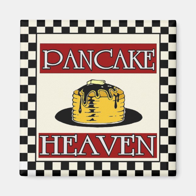 Pancake Heaven Sign Vintage Magnet (Front)