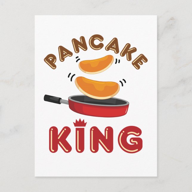 Pancake King Saturday Morning Pancakes Postcard (Front)