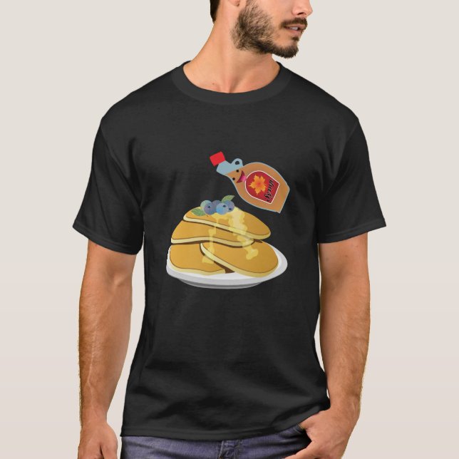 Pancake Lover T shirt Love Pancakes Tee Maple Syru (Front)