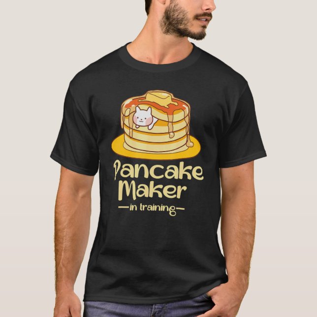 Pancake Maker   Dad Pancake   Flapjack Breakfast T-Shirt (Front)