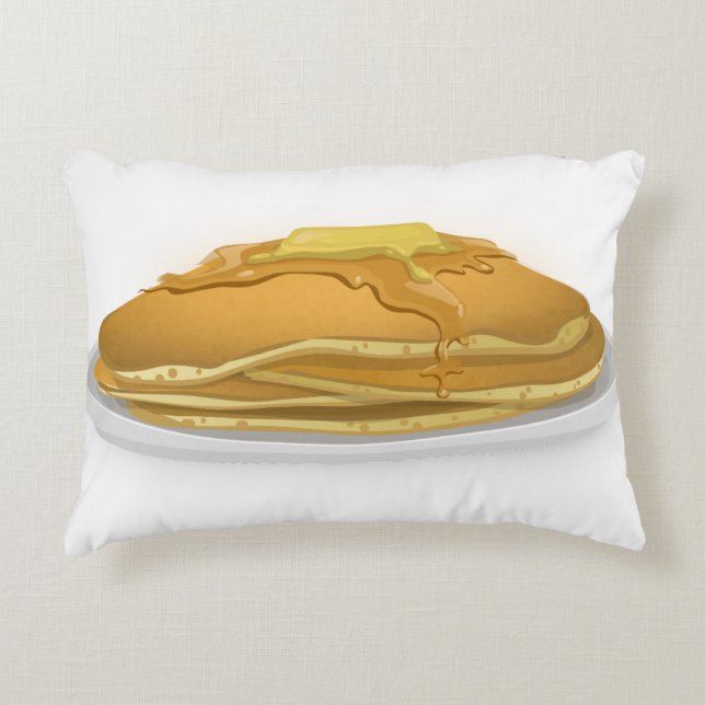 Pancake maple syrup cute accent pillow (Front)