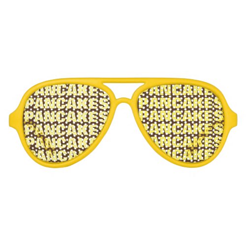 Pancake obsession party shades Funny sunglasses