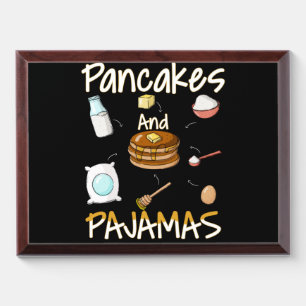 Pancake Pajama Gift Award Plaque