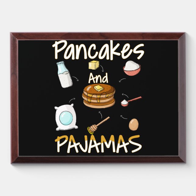 Pancake Pajama Gift Award Plaque (Horizontal)