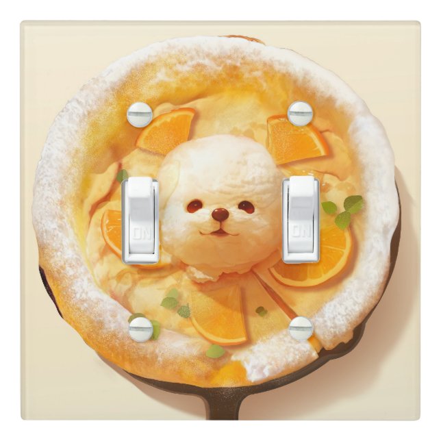 Pancake Party: Smile Dog Ice Cream Light Switch Cover (In Situ)