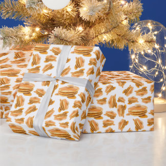 Pancake pattern wrapping paper