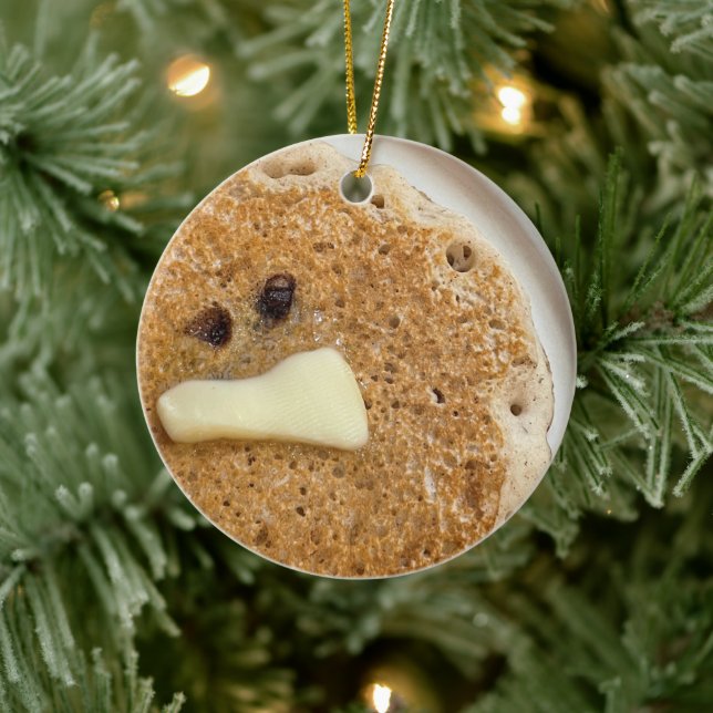 Pancake Photo Ceramic Ornament (Tree)