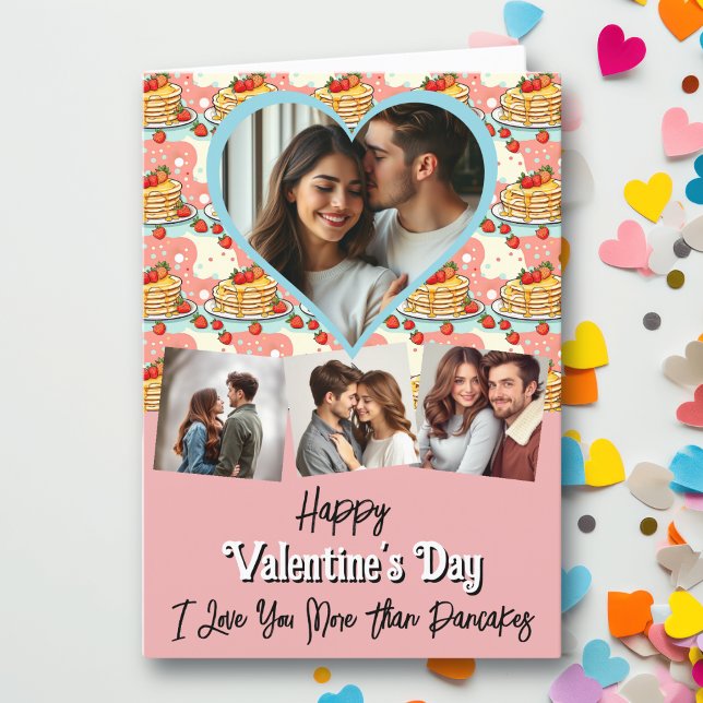 Pancake Pun Themed Valentine's Day Card (Creator Uploaded)