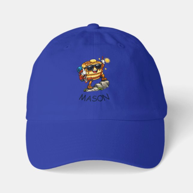 Pancake Stack Climbing  Youth Dad Hat (Front)