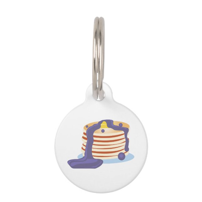 Pancake Stack Pet ID Tag (Front)