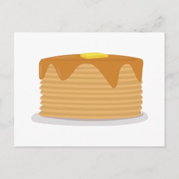 Pancake Stack Postcard by Windmilldesigns at Zazzle