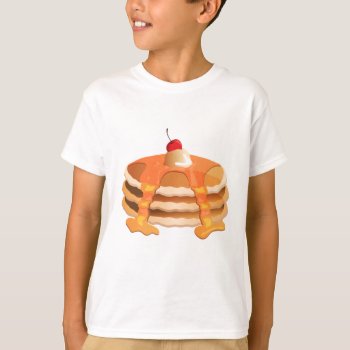 Pancake Stack T-shirt by vectortoons at Zazzle