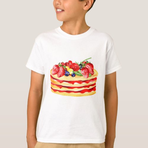 Pancake Strawberry T_Shirt