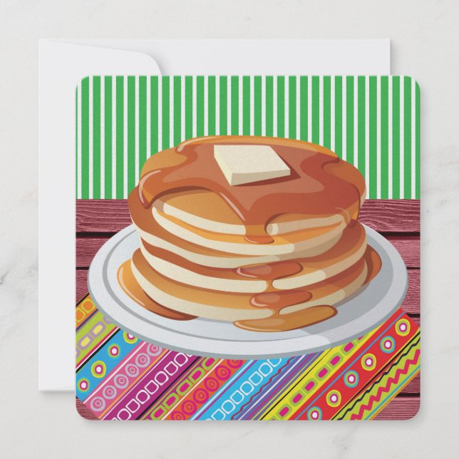 Pancake Supper - Fat Tuesday Invitation (Front)