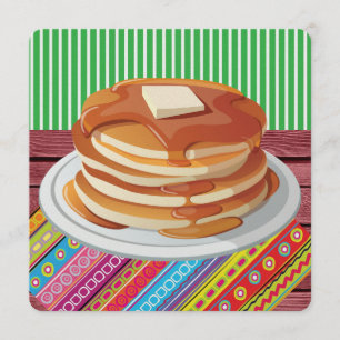 Pancake Supper - Fat Tuesday Invitation
