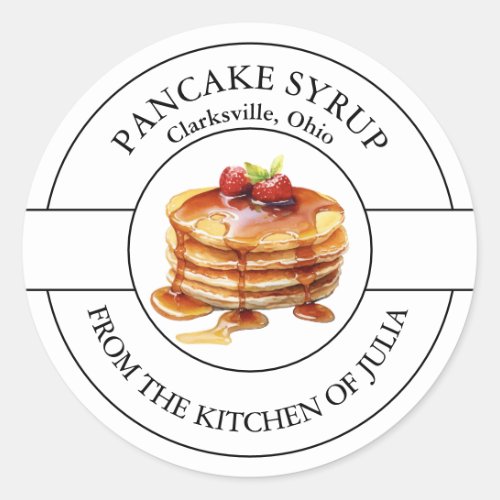 Pancake Syrup Label