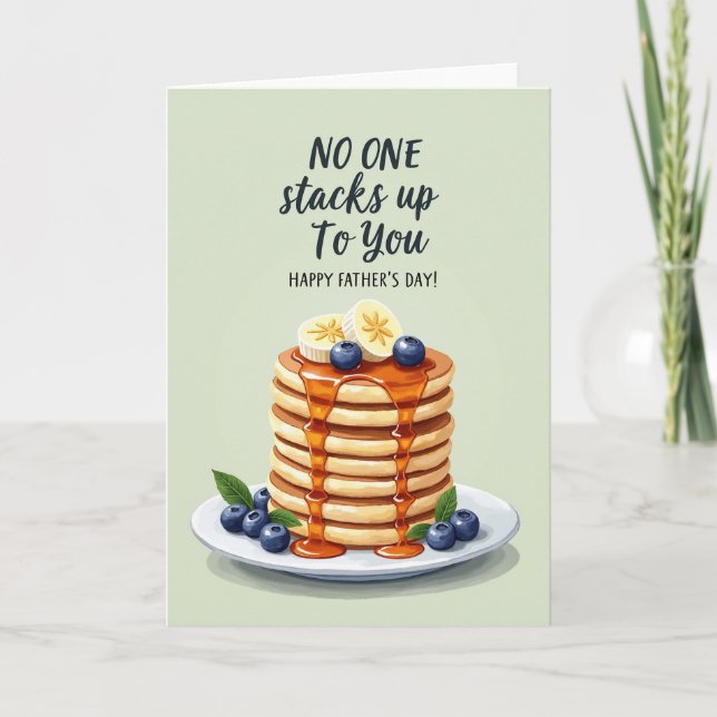 Pancake Tower Fathers Day Card (Front)
