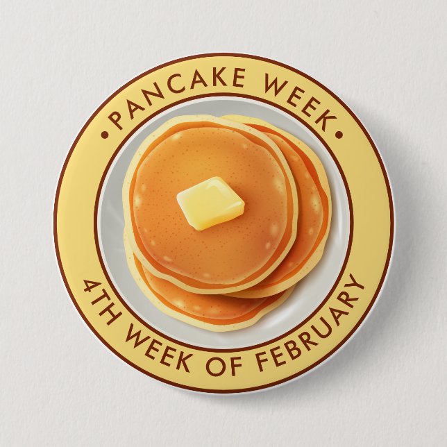 Pancake Week Button (Front)