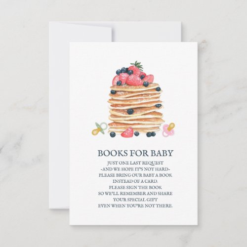 Pancakes and Pacifiers Baby Shower Brunch Welcome Invitation