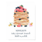 Pancakes and Pacifiers Baby Shower Brunch Welcome