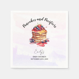 Pancakes and Pacifiers Brunch Baby Shower Napkins