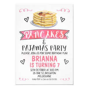 pajama party invitations zazzle