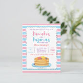 Pancakes and Pajamas Birthday Party Invitations (Standing Front)