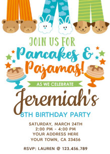 boys sleepover birthday invitations zazzle