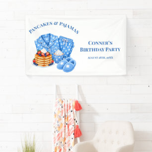 Pancakes and Pajamas Boy’s Birthday Party Banner