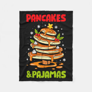 Pancakes And Pajamas Christmas Pancake Men Women K Fleece Blanket
