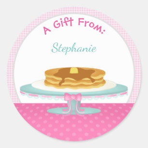 Pancakes and Pajamas Classic Round Sticker