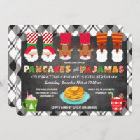 Pancakes and Pajamas Holiday Invitation