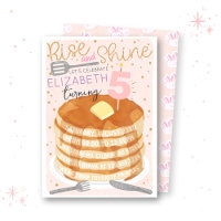 Pancakes and Pajamas Sleepover Birthday Invitation