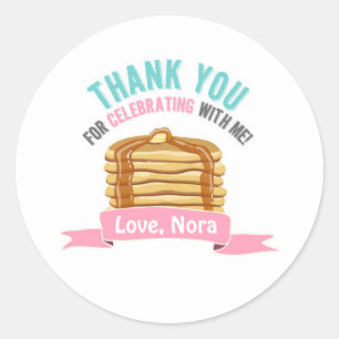 Pancakes and Pajamas Thank You Birthday Tags