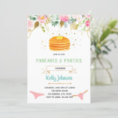 Pancakes and Panties Lingerie Shower Invitation (Standing Front)