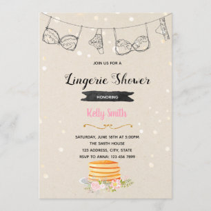 Pancakes and panties party invitation