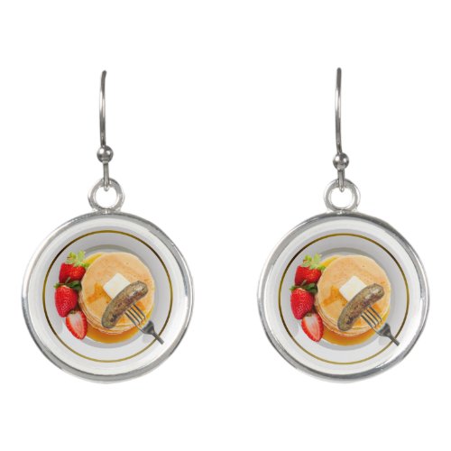 pancakes and sausage earrings