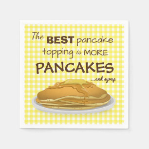 Pancakes and Syrup Topping Quote Napkins