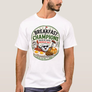 Pancakes Bacon Birdies Funny Golf Breakfast T-Shirt