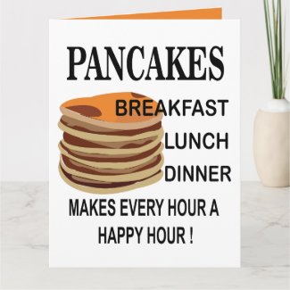Pancakes Birthday Breakfast Pancake Greeting