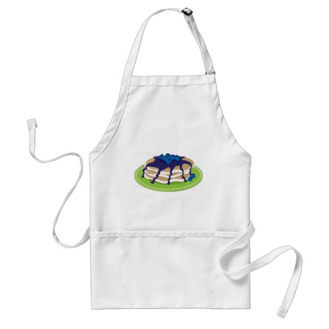 Pancakes Blueberry Adult Apron (Front)